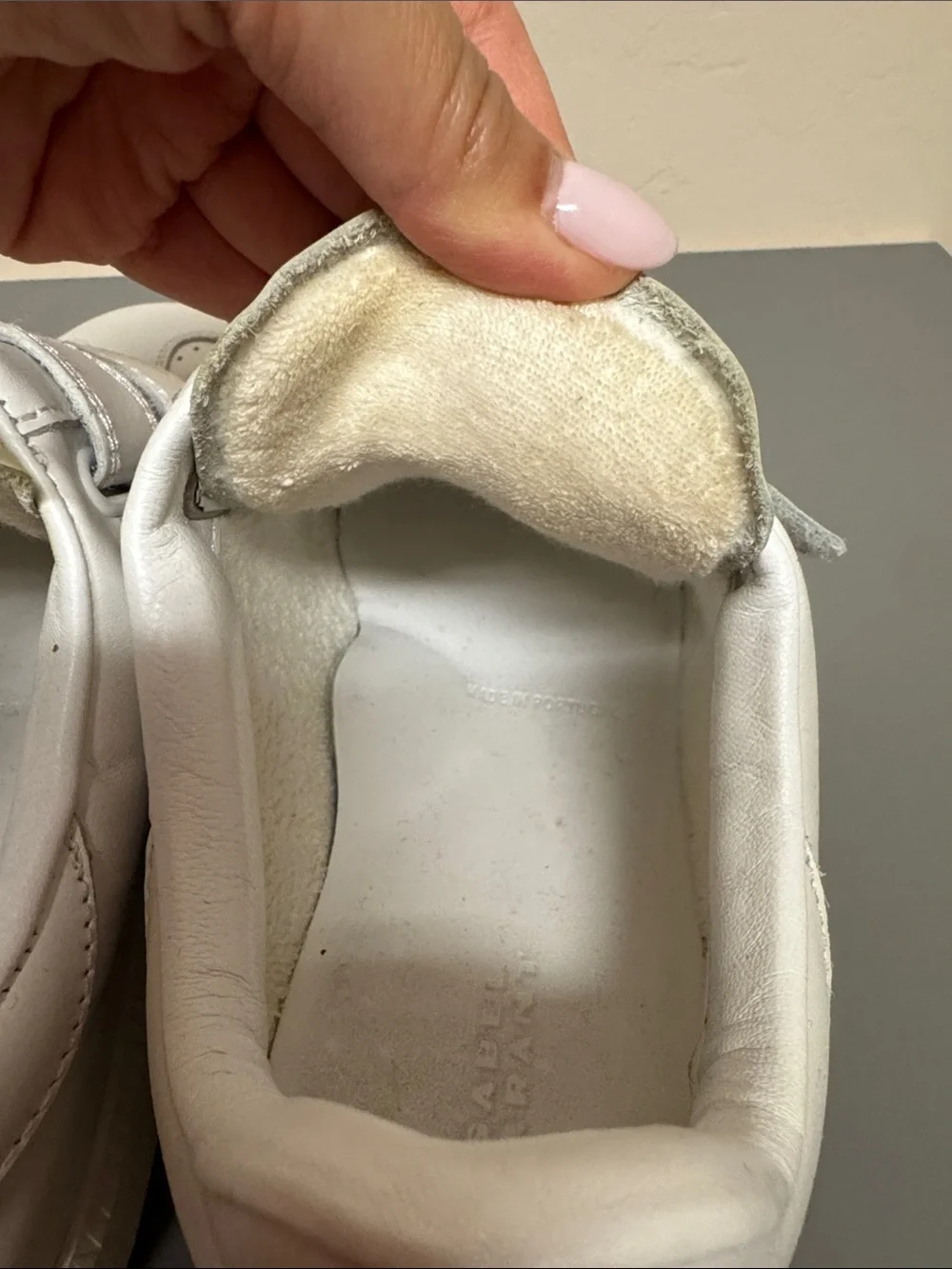 White Women's Leather Velcro Sneakers